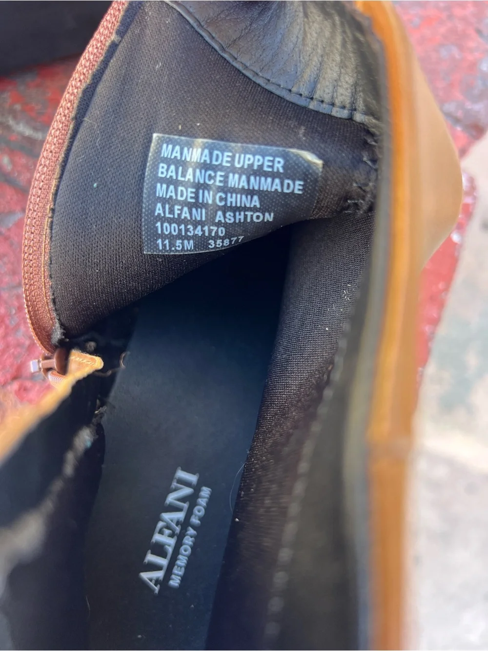Alfani polished cognac